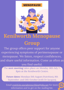 Kenilworthmenopausegroupposter